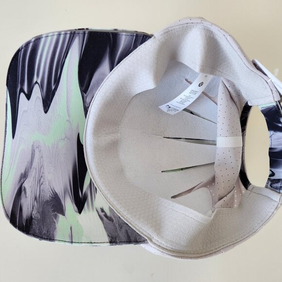 NWT LULULEMON PGM1 Grey Multi LTWT Adjustable Women's F&F Run Hat Ventilated OS - Picture 6 of 9